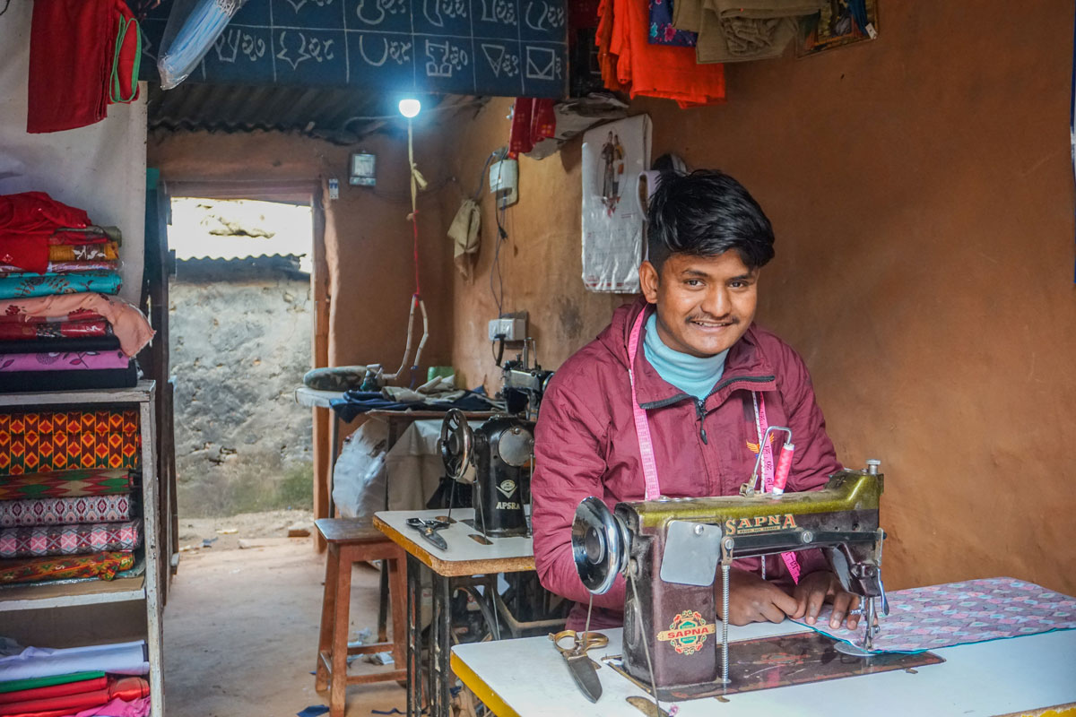 Nepal tailor is saving to expand his sewing business